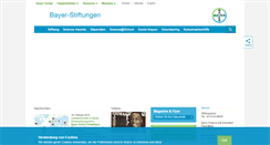 Desktop Screenshot of bayer-stiftungen.de